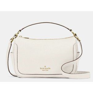 New Kate Spade Smoosh Satchel Hobo Crossbody Leather Parchment